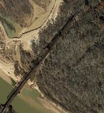 BNSF span on the Red River, South of Thackerville, OK.